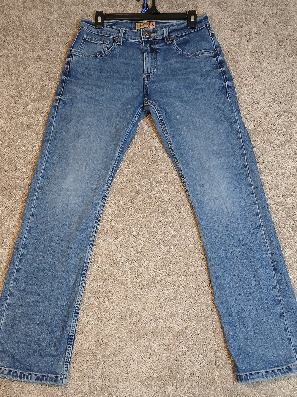 Wrangler 20X Jeans for Men 44 Slim Straight - Blue Jeans - Medium Wash - 28x30